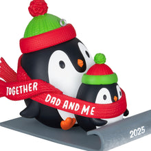 Load image into Gallery viewer, Dad &amp; Me Penguins Sledding 2025 Ornament
