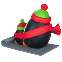 Load image into Gallery viewer, Dad &amp; Me Penguins Sledding 2025 Ornament
