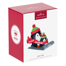 Load image into Gallery viewer, Dad &amp; Me Penguins Sledding 2025 Ornament
