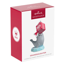 Load image into Gallery viewer, Granddaughter Seal 2025 Ornament

