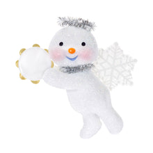Load image into Gallery viewer, Snow Angel With Tambourine Ornament
