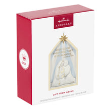 Load image into Gallery viewer, Gift From Above Nativity Porcelain Ornament
