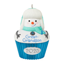 Load image into Gallery viewer, Great-Grandson Cupcake 2025 Ornament

