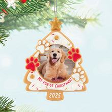 Load image into Gallery viewer, My Fur-st Christmas 2025 Photo Frame Ornament

