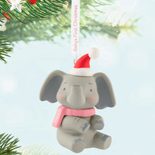 Load image into Gallery viewer, Baby Girl&#39;s First Christmas Elephant 2025 Ornament
