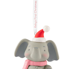Load image into Gallery viewer, Baby Girl&#39;s First Christmas Elephant 2025 Ornament
