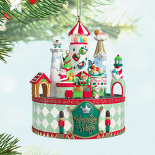Load image into Gallery viewer, TEMPORARILY SOLD OUT- Keepsake Village Musical Ornament With Light and Motion
