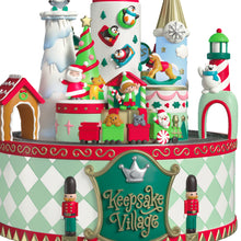 Load image into Gallery viewer, TEMPORARILY SOLD OUT- Keepsake Village Musical Ornament With Light and Motion
