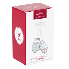 Load image into Gallery viewer, Our First Christmas Together 2025 Porcelain Ornament
