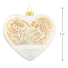 Load image into Gallery viewer, Our Christmas Together 2025 Glass Ornament
