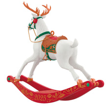 Load image into Gallery viewer, Rocking Horse Reindeer Keepsake Ornament
