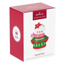 Load image into Gallery viewer, Daughter Snowman 2026 Ornament

