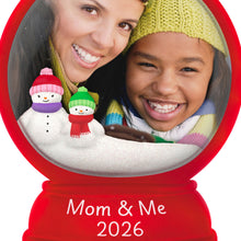 Load image into Gallery viewer, Mom and Me Snow Globe 2026 Photo Frame Ornament
