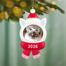 Load image into Gallery viewer, Snow Cat 2026 Photo Frame Ornament
