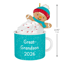 Load image into Gallery viewer, Great-Grandson Hot Cocoa Mug 2026 Ornament
