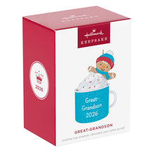 Load image into Gallery viewer, Great-Grandson Hot Cocoa Mug 2026 Ornament
