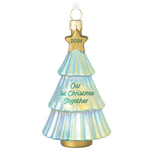 Load image into Gallery viewer, Our First Christmas Together 2024 Glass Ornament
