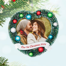 Load image into Gallery viewer, Our 1st Christmas 2024 Photo Frame Ornament

