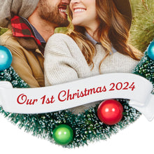 Load image into Gallery viewer, Our 1st Christmas 2024 Photo Frame Ornament
