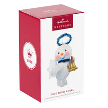 Load image into Gallery viewer, Cute Snow Angel With Bell Ornament
