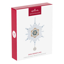 Load image into Gallery viewer, Snowflake 2026 Porcelain Ornament
