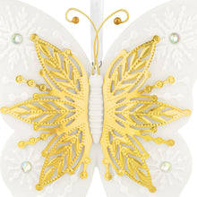 Load image into Gallery viewer, 10th Anniversary Brilliant Butterflies Porcelain and Metal Ornament
