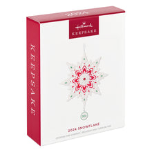 Load image into Gallery viewer, Snowflake 2024 Porcelain Ornament
