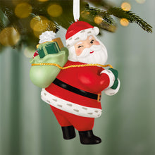 Load image into Gallery viewer, Vintage Santa Porcelain Ornament
