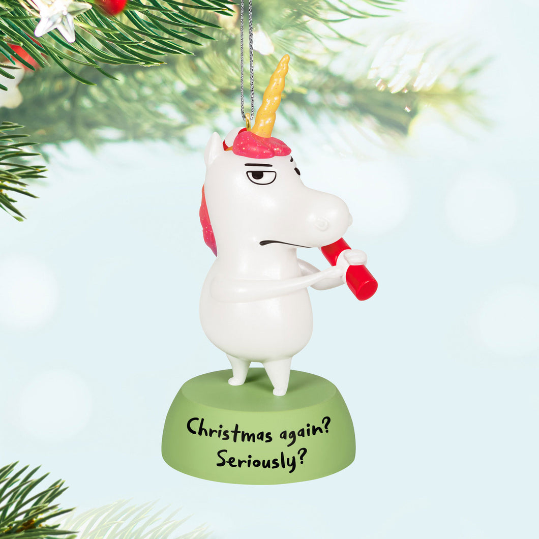 Meh Unicorn Ornament