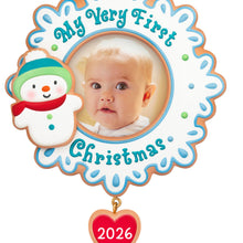 Load image into Gallery viewer, My Very First Christmas 2026 Photo Frame Ornament
