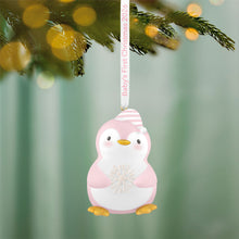 Load image into Gallery viewer, Baby Girl's First Christmas Penguin 2026 Ornament
