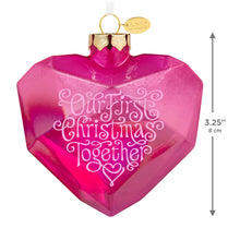 Load image into Gallery viewer, Our First Christmas Together 2026 Glass Ornament
