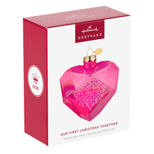 Load image into Gallery viewer, Our First Christmas Together 2026 Glass Ornament
