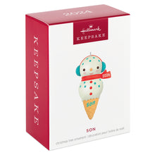 Load image into Gallery viewer, Son Snowman Ice Cream Cone 2024 Ornament
