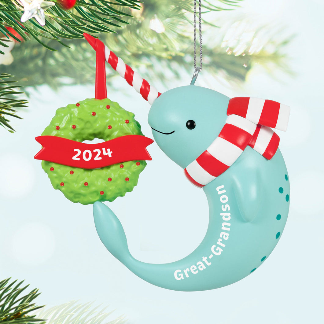 Great-Grandson Narwhal 2024 Ornament