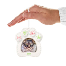 Load image into Gallery viewer, Pretty Kitty 2024 Porcelain Photo Frame Ornament
