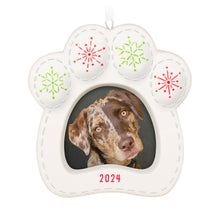 Load image into Gallery viewer, Happy Dog 2024 Porcelain Photo Frame Ornament
