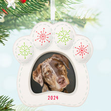 Load image into Gallery viewer, Happy Dog 2024 Porcelain Photo Frame Ornament
