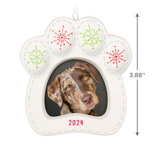Load image into Gallery viewer, Happy Dog 2024 Porcelain Photo Frame Ornament
