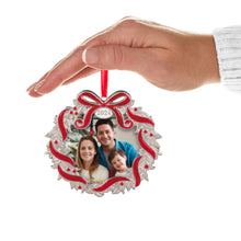 Load image into Gallery viewer, Our Family Christmas 2024 Metal Photo Frame Ornament
