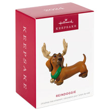 Load image into Gallery viewer, Available December 7, 2024- Reindoggie Ornament
