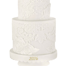 Load image into Gallery viewer, White Tiered Wedding Cake Keepsake Ornament
