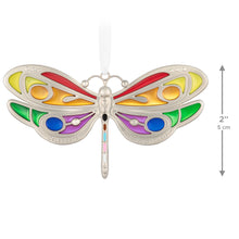 Load image into Gallery viewer, Rainbow Dragonfly Keepsake Ornament

