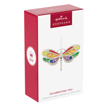 Load image into Gallery viewer, Rainbow Dragonfly Keepsake Ornament
