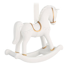Load image into Gallery viewer, Baby's First Christmas Rocking Horse 2026 Porcelain Ornament
