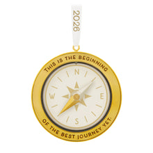 Load image into Gallery viewer, Best Journey Gold Compass Keepsake Ornament
