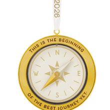 Load image into Gallery viewer, Best Journey Gold Compass Keepsake Ornament
