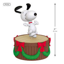 Load image into Gallery viewer, Mini The Peanuts® Gang Dancing Snoopy ShowToppers Musical Tree Topper With Light, 4"
