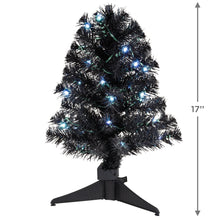 Load image into Gallery viewer, Mini ShowToppers Black Christmas Tree With Light, 17&quot;
