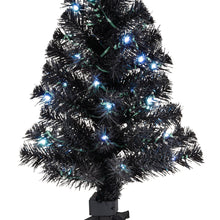 Load image into Gallery viewer, Mini ShowToppers Black Christmas Tree With Light, 17&quot;
